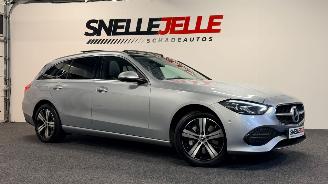 damaged passenger cars Mercedes C-klasse C 300 E LUXURY LINE |PANO|BURMEISTER|MEMORY SEATS| TREKHAAK|360 CAM| 2022/10