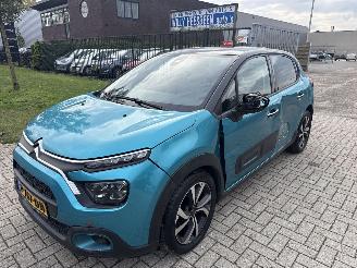 krockskadad bil auto Citroën C3 1.2 AUTOMAAT SHINE 56266KM BOUWJAAR 2022  VASTE PRIJS 9750 EURO 2022/2