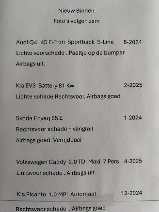 Unfallwagen Audi Q4 E-Tron 45E Sportback S-Line 2024/8