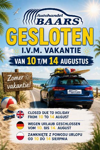 Coche accidentado Audi Maranello MA 10 AUG T/M VRIJ 14 AUG GESLOTEN IVM VAKANTIE 2026/7