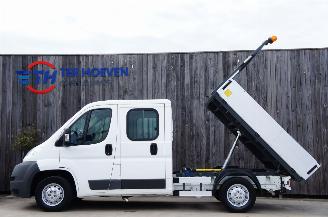 krockskadad bil auto Citroën Jumper 2.2 HDi Dubbele Cabine Kipper Trekhaak Airco Cruise 81KW Euro 5 2012/5