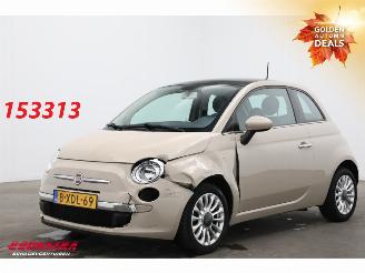 krockskadad bil auto Fiat 500 0.9 TwinAir Turbo Lounge Pano Airco 2014/6