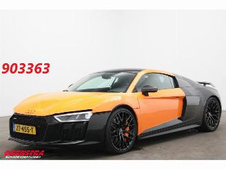krockskadad bil auto Audi R8 5.2 FSI quattro Plus Carbon Keramik Laser B&O Camera Akrapovic 2017/3