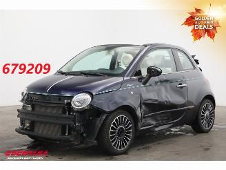 krockskadad bil auto Fiat 500C 0.9 TwinAir Turbo Riva Leder Beats Navi Clima PDC 47.497 km! 2016/11