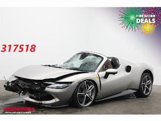 damaged passenger cars Ferrari 296 GTS 3.0 V6 JBL Memory Daytona Seats Forged Rims 360° Carbon 2025/2