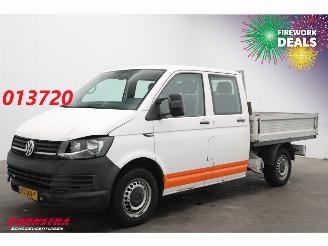 krockskadad bil bedrijf Volkswagen Transporter 2.0 TDI Pritsche DoKa 5-Pers. Airco AHK 2016/1
