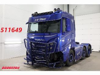 krockskadad bil vrachtwagen Iveco S-way 530 6X2 Full Air ACC Leder Showtruck 67.003 km! 2024/7