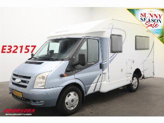 krockskadad bil camper Dethleffs  Globevan 02 2.2 TDCI Luifel Fietsendrager Cruise 134.848 km! 2009/1