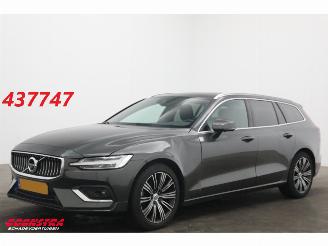 krockskadad bil auto Volvo V-60 2.0 B3 Inscription HUD H/K Pano ACC Navi Clima SHZ LrHZ Leder Memory Apple/Android Camera PDC 2021/2