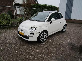 Damaged car Fiat 500 Twin Air Navi Airco 2011/10