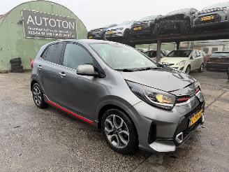skadebil auto Kia Picanto 1.0 DPI 49KW GT-Line Clima Navi Leer Camera Led Xenon NAP 2021/6