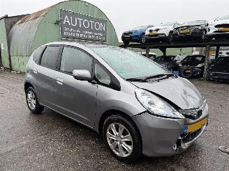 krockskadad bil auto Honda Jazz 1.4 Hybrid 65KW Autom. Clima Pano Elegance NAP 2012/2