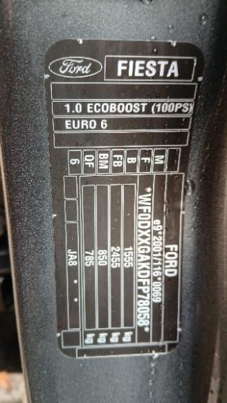 Ford Fiesta Fiesta 6 (JA8) Hatchback 1.0 EcoBoost 12V 100 (SFJC) [74kW]  (01-2013/=
06-2017) picture 3