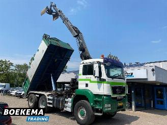 damaged trucks MAN TGS 32.400 6X6 Hiab 166Pro Remote Kipper Widespread Euro5 2009/1
