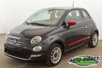 Schadeauto Fiat 500 1.2 Lounge Rosso Amore Edizione Pano 80.237 km Airco 2016/11