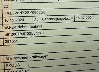 Skoda Octavia RS 2.0 TSI 265pk Aut + F1 Combi - pano - crystal light - front + line + side assist - virtual - 19 inch - keyless picture 40