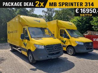 uszkodzony samochody ciężarowe Mercedes Sprinter 2x 314 CDI Laadklep Airco 2021/7