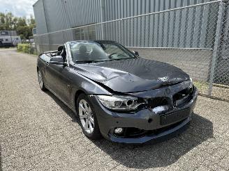 Vaurioauto  passenger cars BMW 4-serie 420d AUTOMAAT CABRIO | LED | CAMERA | NECK HEATERS | FULL OPTIONS! 2014/8