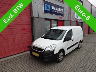 Vrakbiler auto Peugeot Partner 120 1.6 BlueHDi 100 L1 Première S&S xxl airco 2016/7
